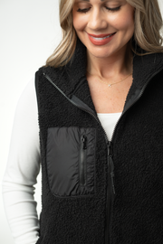 WAREHOUSE ONLY Sherpa Vest - Black