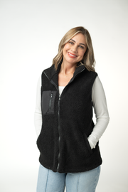 WAREHOUSE ONLY Sherpa Vest - Black