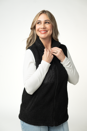 WAREHOUSE ONLY Sherpa Vest - Black