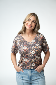 WAREHOUSE ONLY Chloe Cozy Top - Blushwood Floral