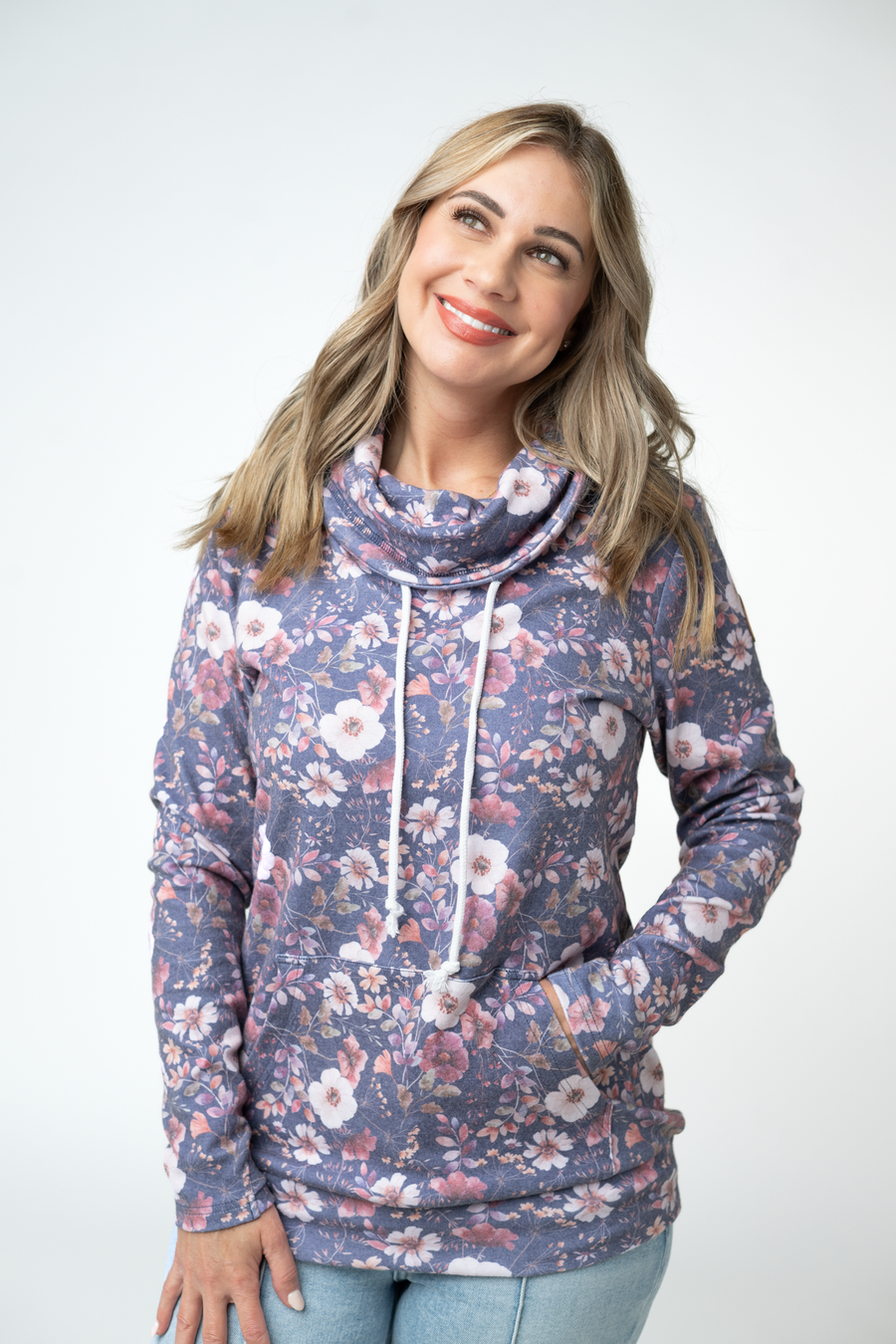 WAREHOUSE ONLY Classic Funnel Neck - Blushwood Floral