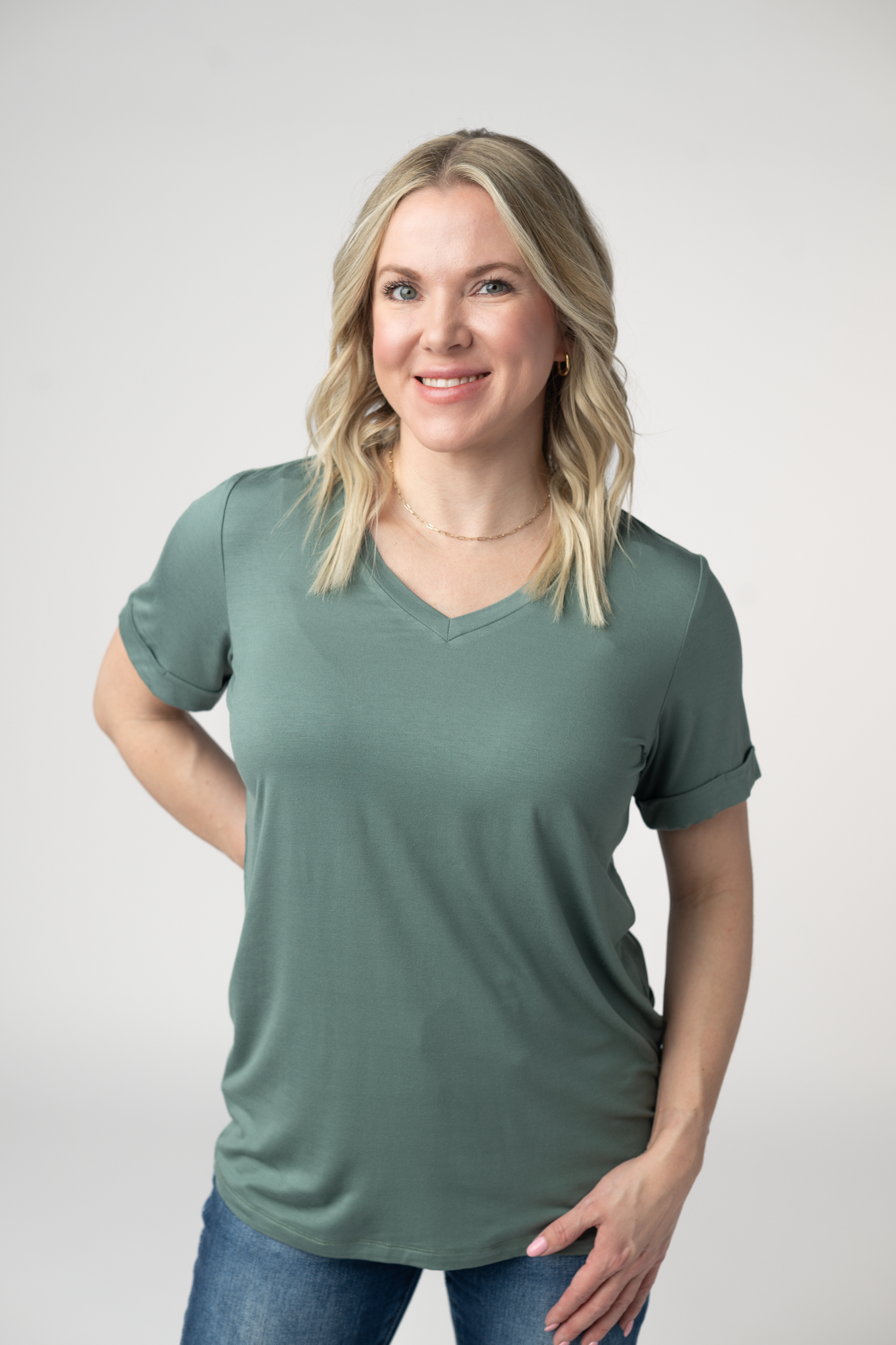 WAREHOUSE ONLY Sophie Top - Dusty Jade