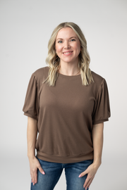 WAREHOUSE ONLY Katie Cozy Top - Mocha