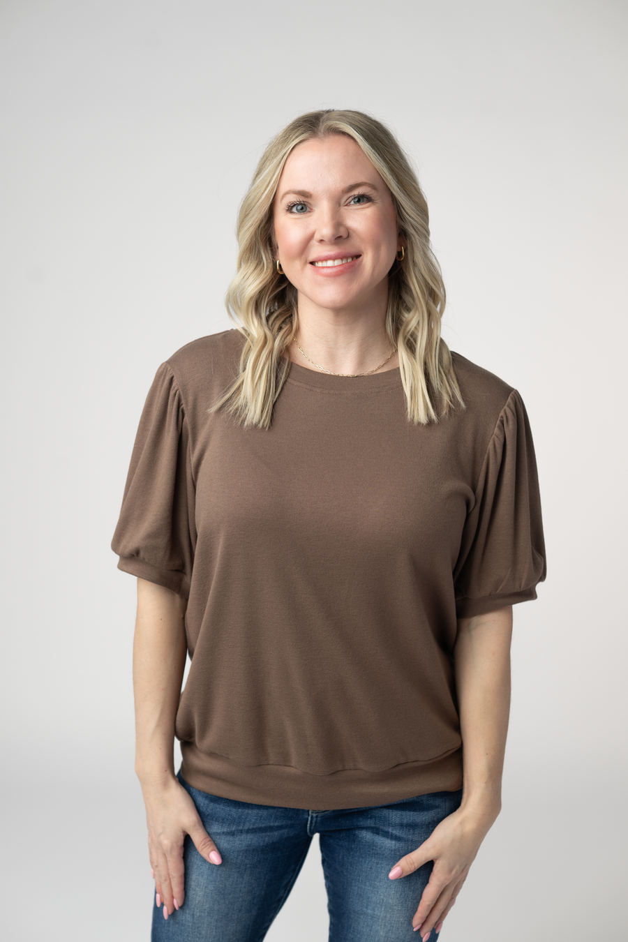 WAREHOUSE ONLY Katie Cozy Top - Mocha