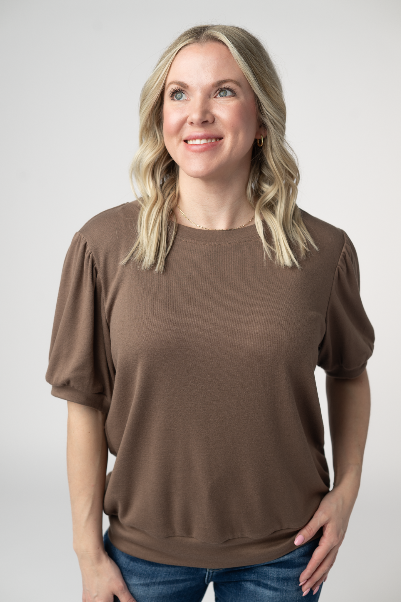 WAREHOUSE ONLY Katie Cozy Top - Mocha