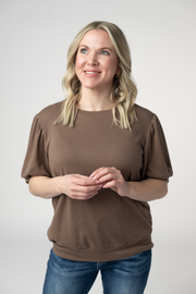 WAREHOUSE ONLY Katie Cozy Top - Mocha