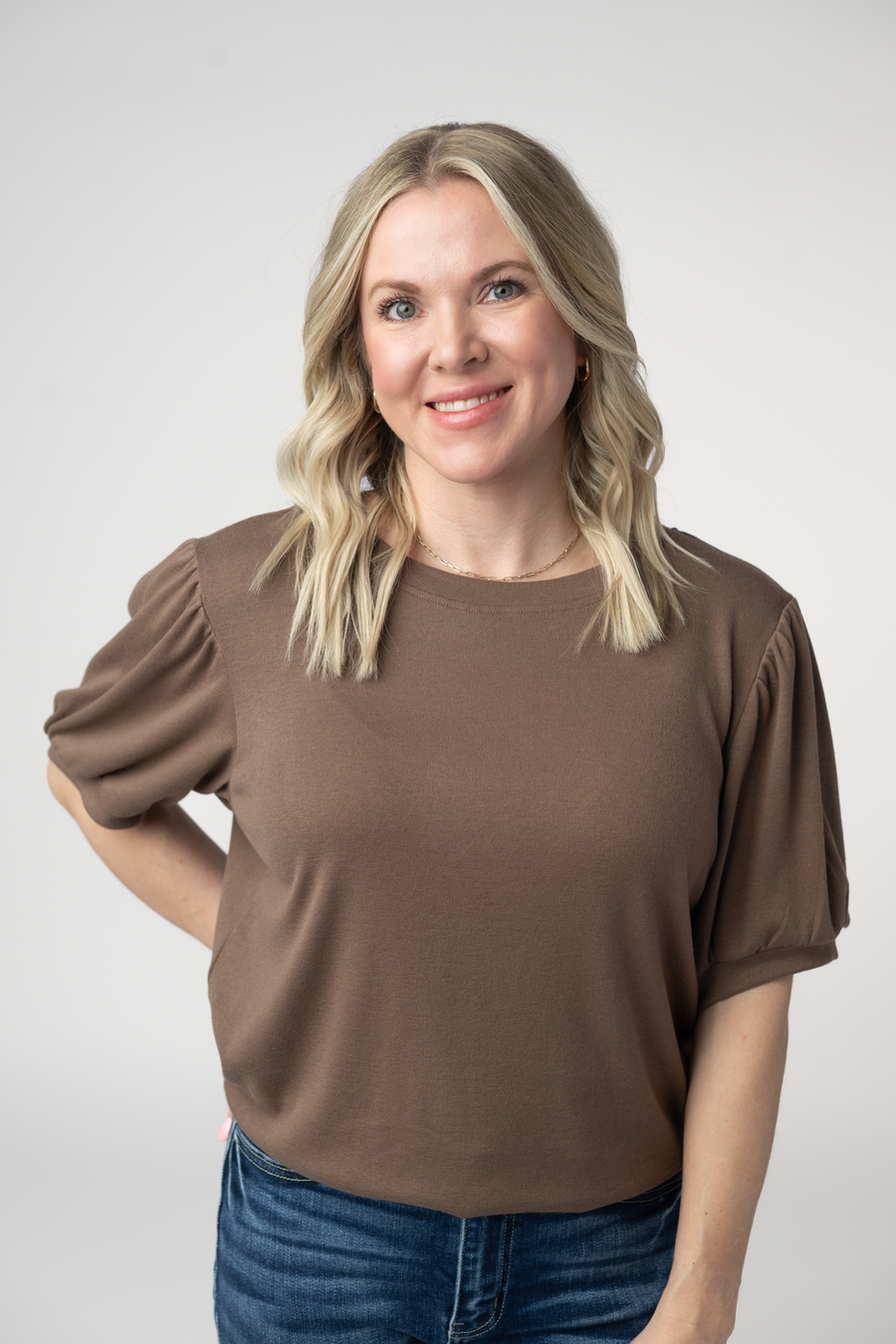 WAREHOUSE ONLY Katie Cozy Top - Mocha