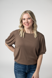 WAREHOUSE ONLY Katie Cozy Top - Mocha