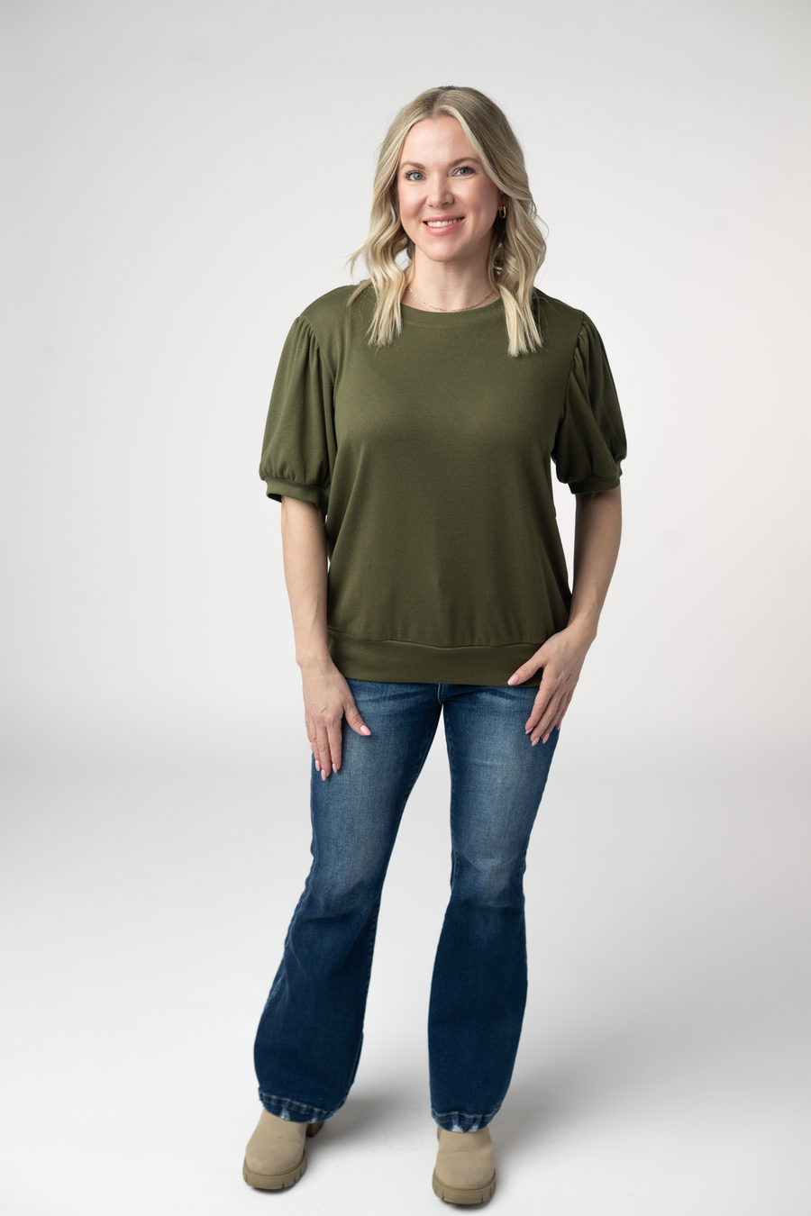 WAREHOUSE ONLY Katie Cozy Top - Olive