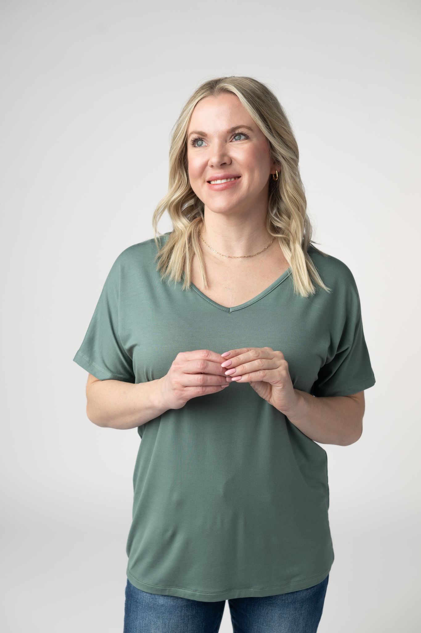 WAREHOUSE ONLY Chloe Cozy Top - Dusty Jade