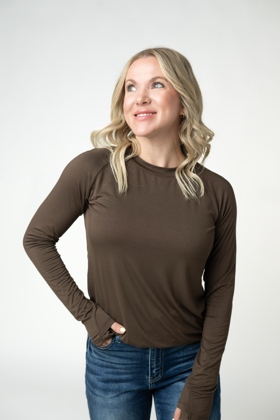 WAREHOUSE ONLY Blair Long Sleeve Top - Brown