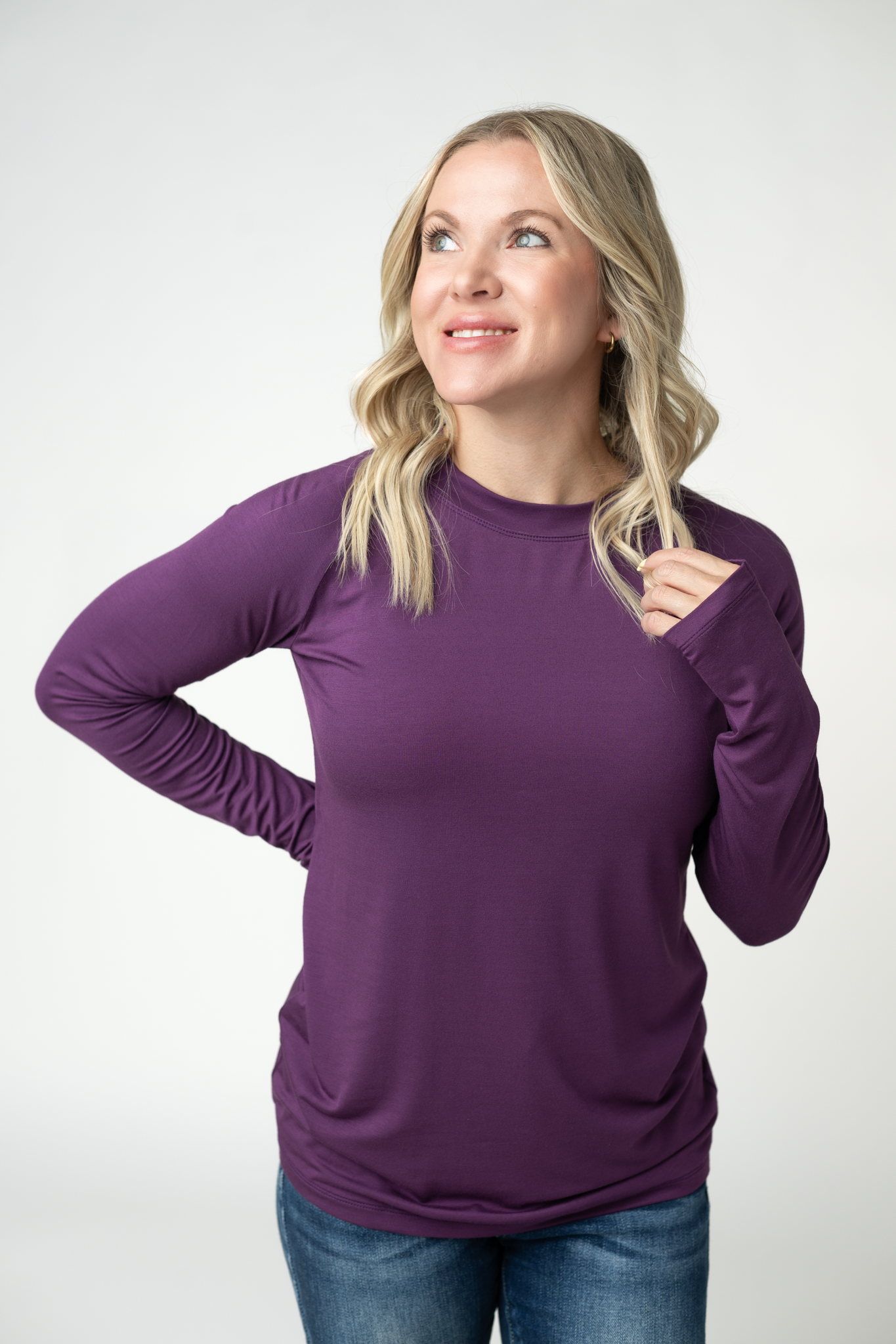 WAREHOUSE ONLY Blair Long Sleeve Top - Purple