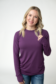 WAREHOUSE ONLY Blair Long Sleeve Top - Purple