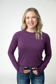 WAREHOUSE ONLY Blair Long Sleeve Top - Purple