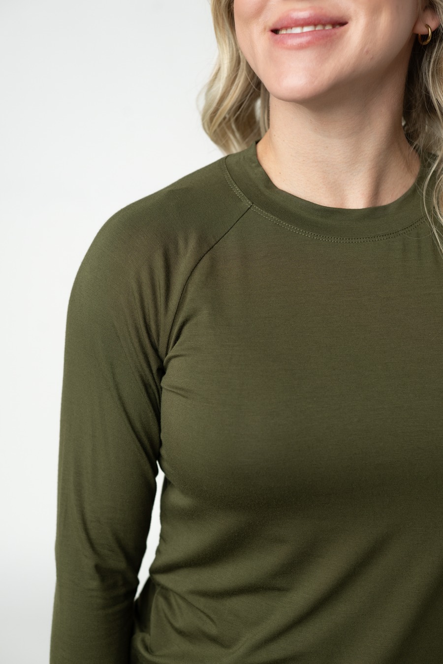 WAREHOUSE ONLY Blair Long Sleeve Top - Dark Olive