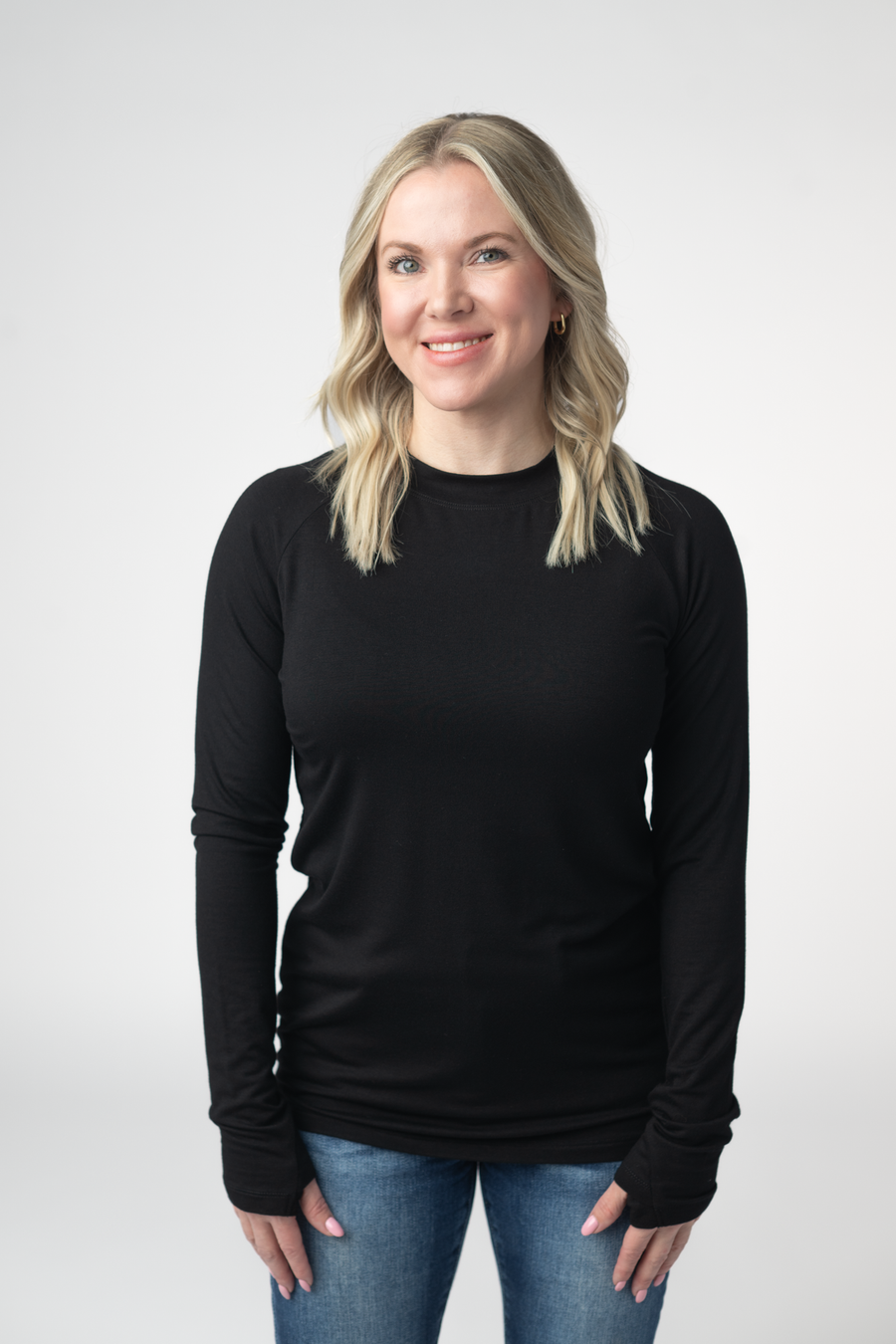 WAREHOUSE ONLY Blair Long Sleeve Top - Black