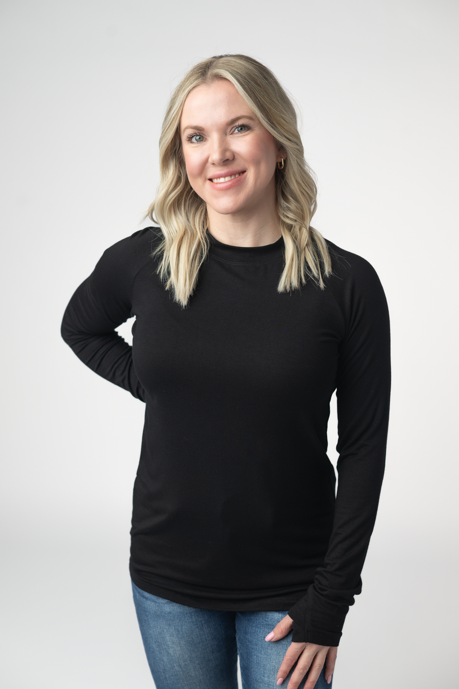 WAREHOUSE ONLY Blair Long Sleeve Top - Black