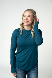 WAREHOUSE ONLY Blair Long Sleeve Top - Teal