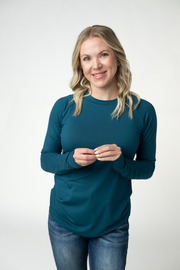 WAREHOUSE ONLY Blair Long Sleeve Top - Teal