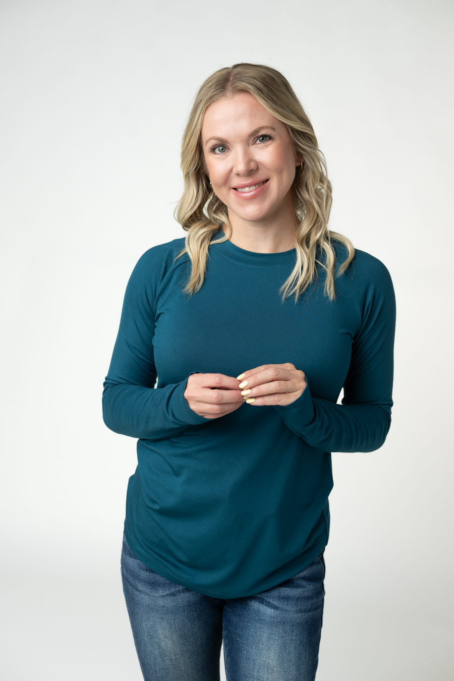 WAREHOUSE ONLY Blair Long Sleeve Top - Teal