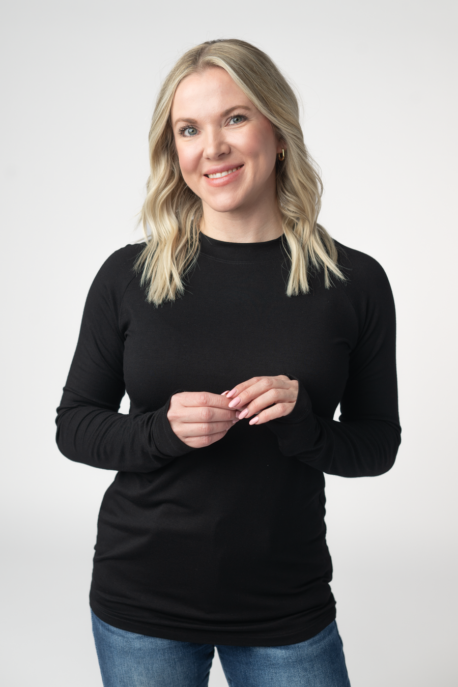 WAREHOUSE ONLY Blair Long Sleeve Top - Black