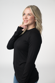 WAREHOUSE ONLY Blair Long Sleeve Top - Black