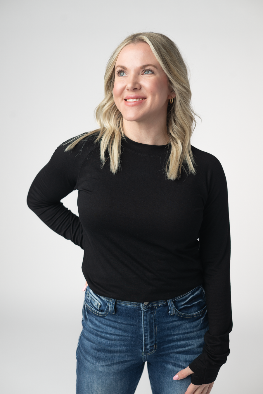 WAREHOUSE ONLY Blair Long Sleeve Top - Black