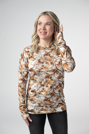 WAREHOUSE ONLY Blair Long Sleeve Top - Woodsy Camo