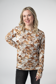 WAREHOUSE ONLY Blair Long Sleeve Top - Woodsy Camo