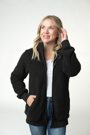 WAREHOUSE ONLY Skylar Sherpa Fullzip - Black
