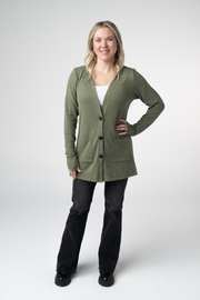 WAREHOUSE ONLY Cori Cardigan - Heathered Olive