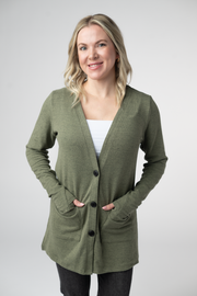 WAREHOUSE ONLY Cori Cardigan - Heathered Olive