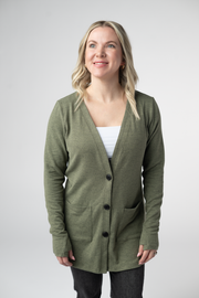 WAREHOUSE ONLY Cori Cardigan - Heathered Olive