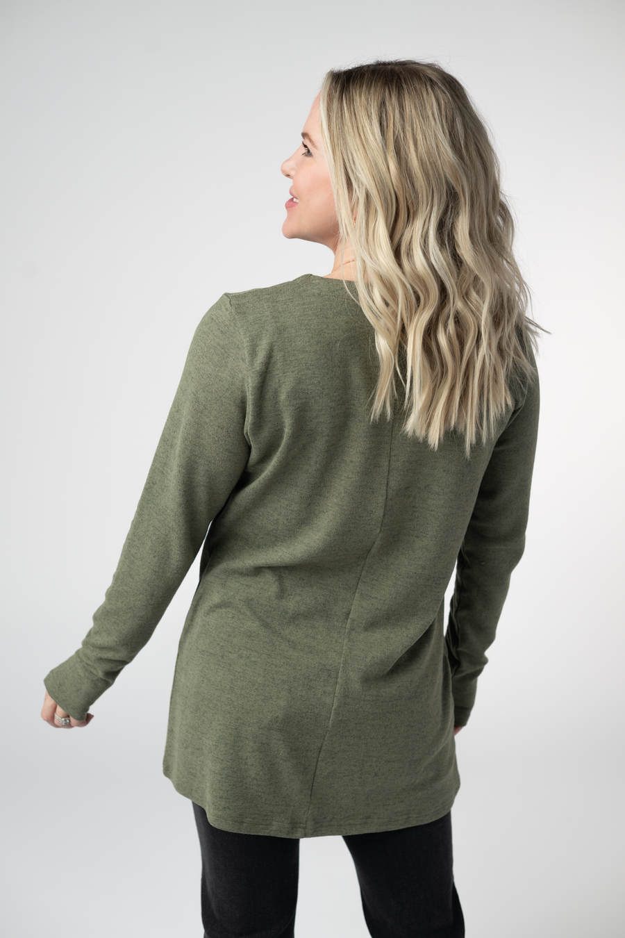 WAREHOUSE ONLY Cori Cardigan - Heathered Olive