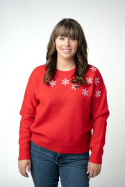 WAREHOUSE ONLY Winter Snowflake Sweater - Red