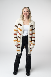WAREHOUSE ONLY Fall Striped Cardigan