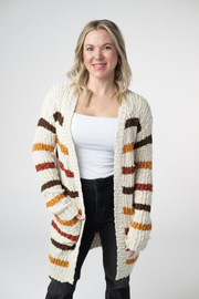 WAREHOUSE ONLY Fall Striped Cardigan