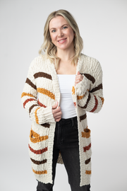 WAREHOUSE ONLY Fall Striped Cardigan