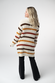 WAREHOUSE ONLY Fall Striped Cardigan