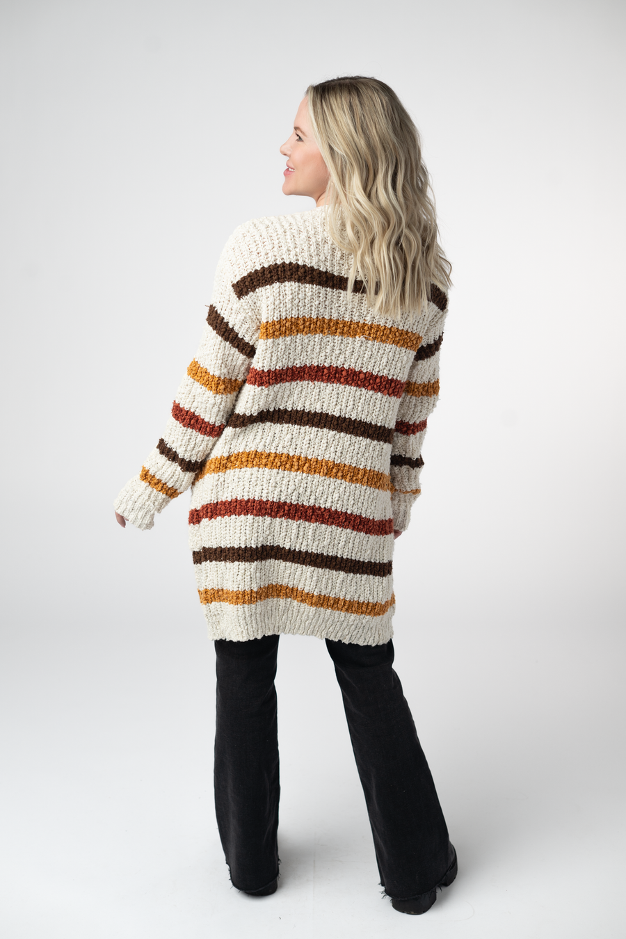 WAREHOUSE ONLY Fall Striped Cardigan