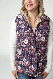 WAREHOUSE ONLY Remy Zip Up Vest - Blushwood Floral
