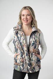 WAREHOUSE ONLY Remy Zip Up Vest - Dark Camo