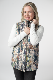 WAREHOUSE ONLY Remy Zip Up Vest - Dark Camo