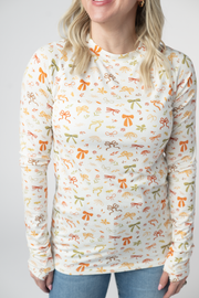 WAREHOUSE ONLY Blair Long Sleeve Top - Harvest Bows