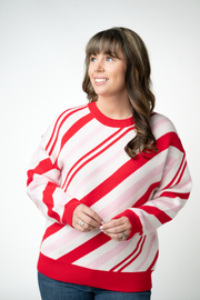 WAREHOUSE ONLY Candy Cane Pullover Sweater