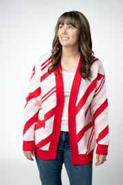 WAREHOUSE ONLY Candy Cane Cardigan