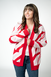 WAREHOUSE ONLY Candy Cane Cardigan