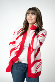 WAREHOUSE ONLY Candy Cane Cardigan