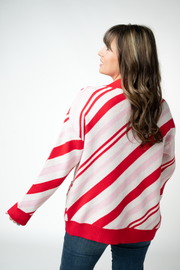 WAREHOUSE ONLY Candy Cane Cardigan