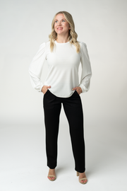 WAREHOUSE ONLY Miranda Dot Top - White